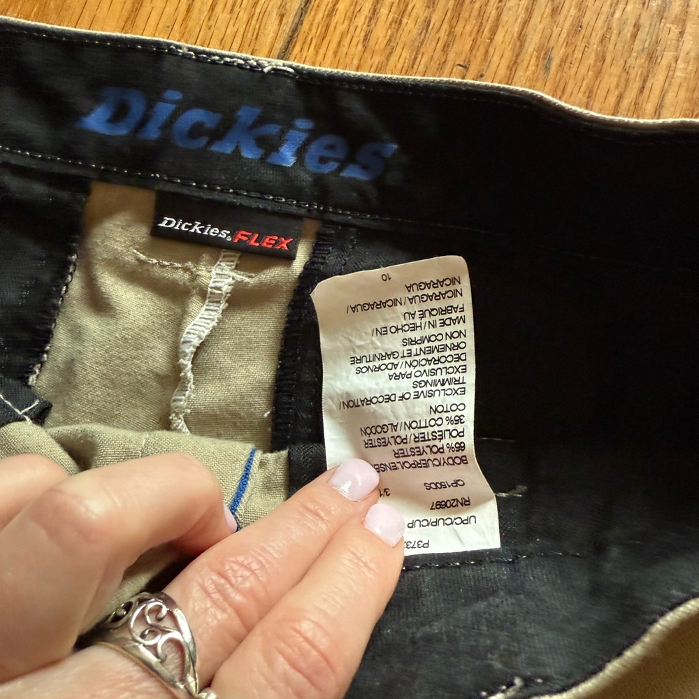 Dickies Flex Kids Casual Bottoms - Black and Tan